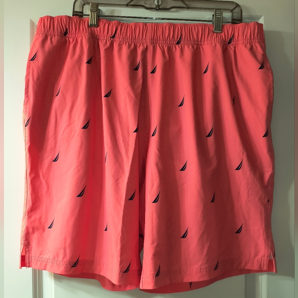 Nautica Men's Swim Trunks w/ Sailboat Print – Size XL